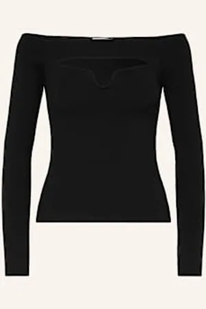 Lena Gercke Sweter Evelin Z Wycięciem schwarz