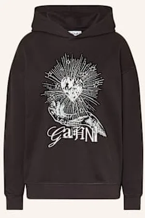 Ganni Bluza Z Kapturem Isoli schwarz