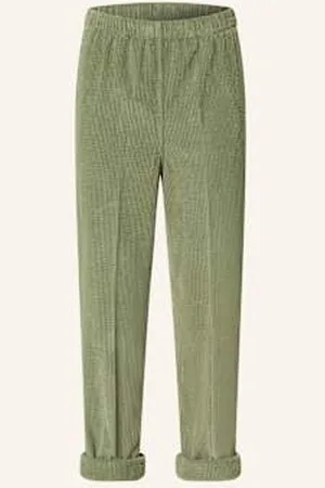 American Vintage Spodnie Sztruksowe Padow gruen