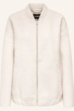 ONLY Bluzon Z Pluszowego Materiału beige