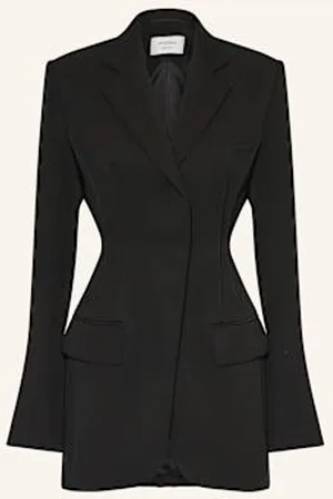 Sportmax Długi Blezer Tirolo schwarz