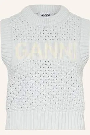 Ganni Bezrękawnik blau