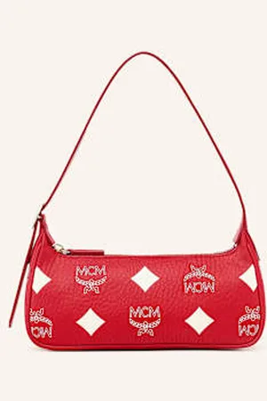 MCM Torba Na Ramię Aren Maxi rot
