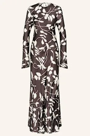FAITHFULL THE BRAND Sukienka Satynowa Faroe braun