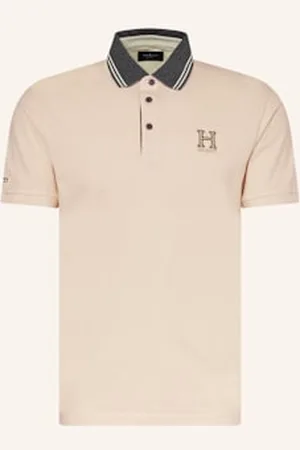 Hackett Koszulka Polo Z Piki Heritage Classic Fit beige