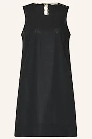 Barbour Sukienka Lucy Z Dodatkiem Lnu schwarz