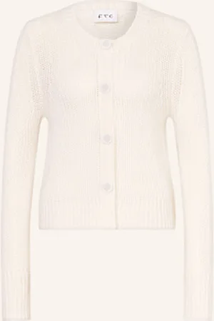 FTC CASHMERE Kardigan Z Kaszmiru weiss