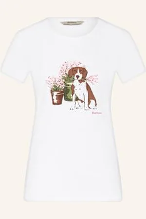 Barbour T-Shirt Bowland weiss