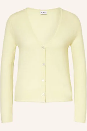 FTC CASHMERE Kardigan Z Kaszmiru gelb