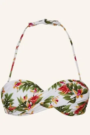 Banana Moon Góra Od Bikini Bandeau Boro Kaelua weiss