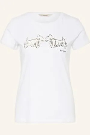 Barbour T-Shirt Highlands weiss