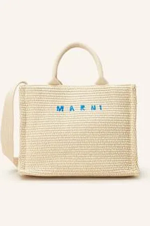 Marni Torba Shopper Basket Small weiss