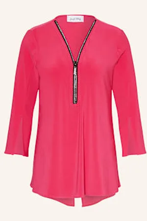 Joseph Ribkoff Bluzka Z Rękawem 3/4 Z Ozdobnymi Kamykami pink