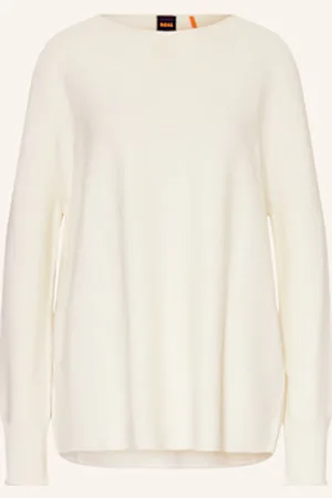 HUGO BOSS Sweter Falandinas weiss