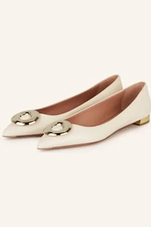 Aquazzura Baleriny weiss