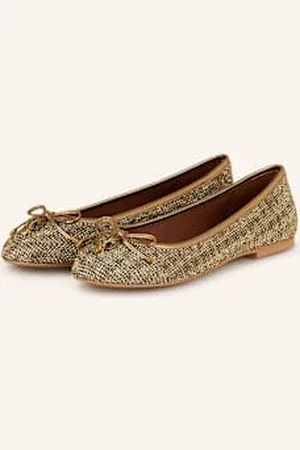 Kurt Geiger Baleriny Eagle Z Ozdobnymi Kamykami beige