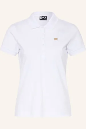 EA7 Funkcyjna Koszulka Polo Core Lady weiss
