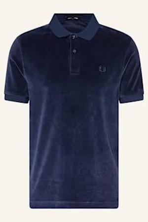 Fred Perry Koszulka Polo Z Aksamitu blau