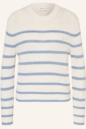 FTC CASHMERE Sweter Z Dodatkiem Kaszmiru blau