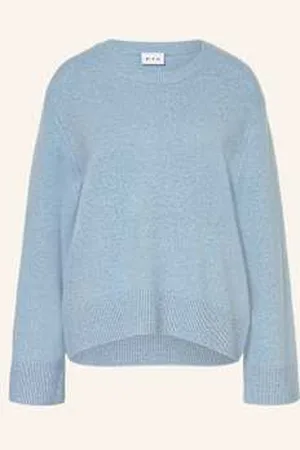 FTC CASHMERE Sweter Z Kaszmiru blau