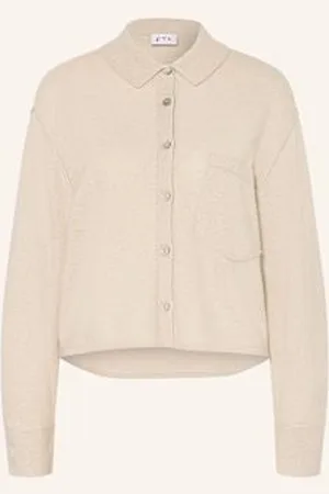 FTC CASHMERE Kardigan Z Kaszmiru beige