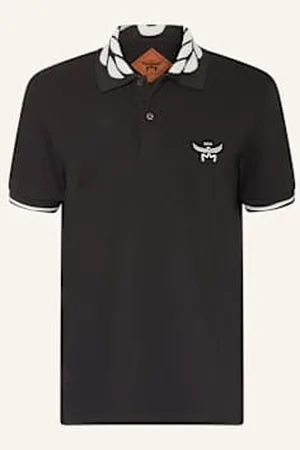 MCM Koszulka Polo Z Piki schwarz