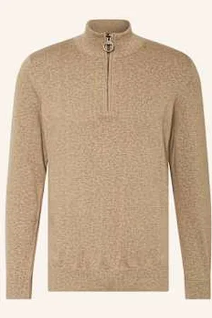 Barbour Sweter Typu Troyer gruen