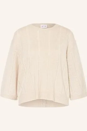 FTC CASHMERE Sweter Z Kaszmiru beige