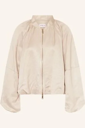 MARELLA Bluzon Z Dodatkiem Lnu beige