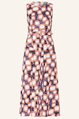 Diane von Furstenberg Sukienka Z Lnu Elliot braun