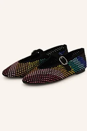 Kurt Geiger Baleriny Mary Jane Mayfair Z Ozdobnymi Kamykami schwarz