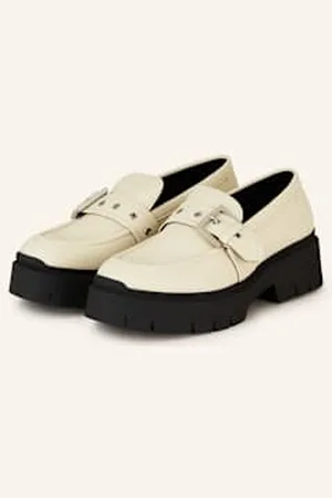 HUGO BOSS Loafersy Na Platformie Kris beige