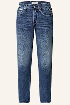 Replay Jeansy Grover Straight Fit blau