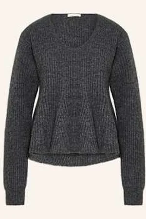 By Malene Birger Sweter Cova Z Dodatkiem Moheru grau