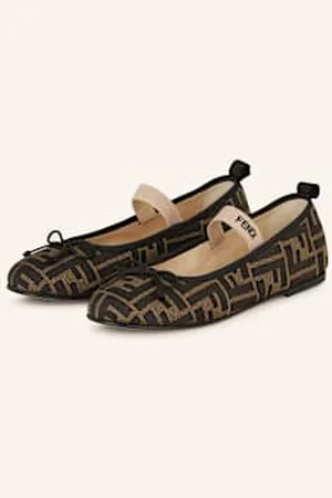 Fendi Baleriny Mary Jane schwarz