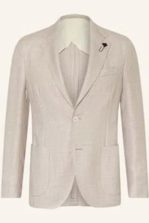 LARDINI Marynarka Slim Fit beige