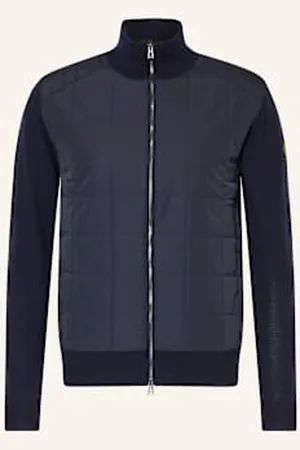 Belstaff Kardigan Kelbrook Z Mieszanki Materiałów blau