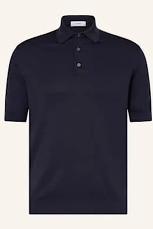LARDINI Koszulka Polo Z Dzianiny blau
