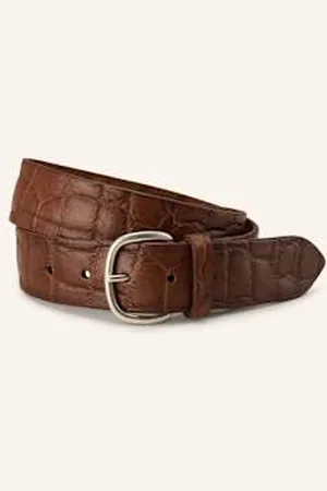 Post & Co Pasek Skórzany beige