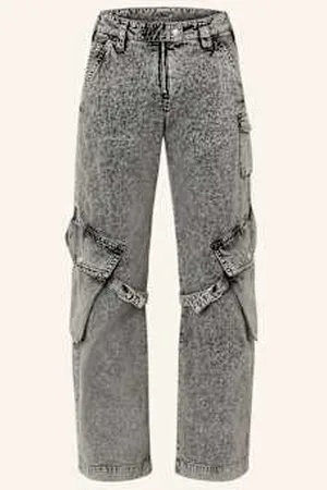 Acne Studios Jeansy Bojówki grau