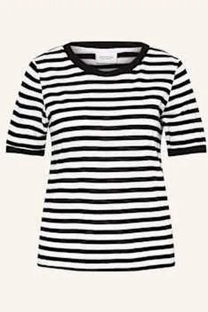 Comma, T-Shirt schwarz