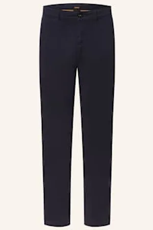HUGO BOSS Chinosy Regular-1 Regular Fit blau