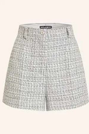 Dolce & Gabbana Szorty Z Bouclé Z Błyszczącą Przędzą grau