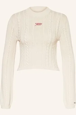 Tommy Hilfiger Krótki Sweter weiss