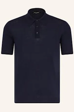 Roberto Collina Koszulka Polo Z Dzianiny blau