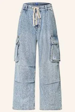 Hugo Blue Jeansy Cargo Enora Regular Fit blau
