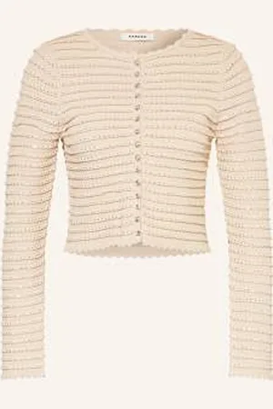 Sandro Kardigan Z Ozdobnymi Kamykami beige