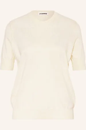 Jil Sander Dzianinowa Koszulka weiss
