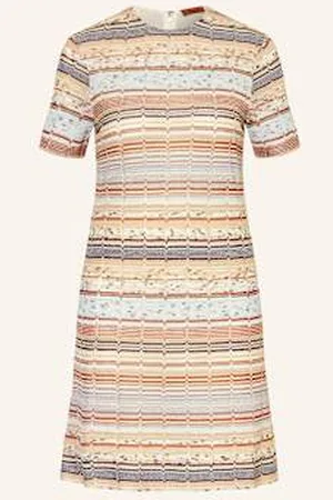 Missoni Dzianinowa Sukienka Z Błyszczącą Przędzą braun
