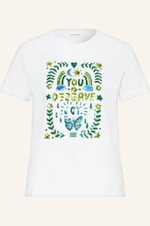 DARLING HARBOUR T-Shirt Z Cekinami weiss